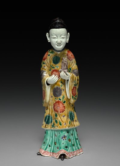 Court Lady Holding a Sheng, 1662-1722 by Unbekannt