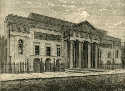 Covent Garden Theatre: Front in 1850, 1881 by Unbekannt