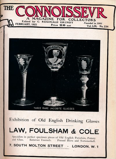 Cover of The Connoisseur, February 1921 by Unbekannt