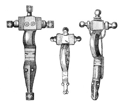 Cruciform fibulae by Unbekannt