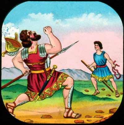 David Killing Goliath by Unbekannt