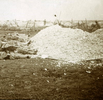 Dead Bodies, Souain, Northern France by Unbekannt