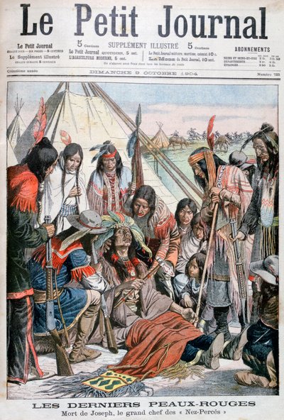 Death of Joseph, Chief of the Nez-Perce by Unbekannt