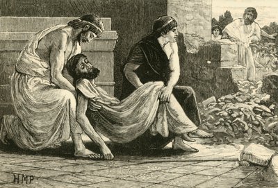 Death of Pausanias, 1890 by Unbekannt