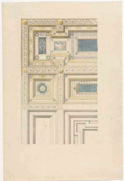 Design for Ornamental Ceiling by Unbekannt