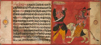 Devi Attacking a Demon by Unbekannt Unbekannt