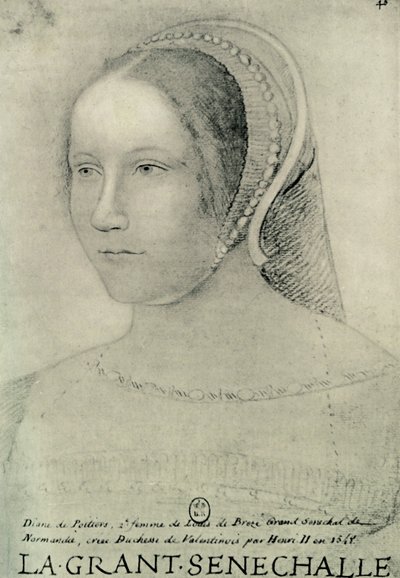 Diane de Poitiers, 1525 by Unbekannt
