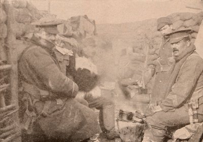 Dinner in the Trenches, c1915 by Unbekannt