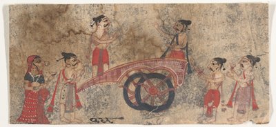 Disputations on a Chariot, 1650-60 by Unbekannt