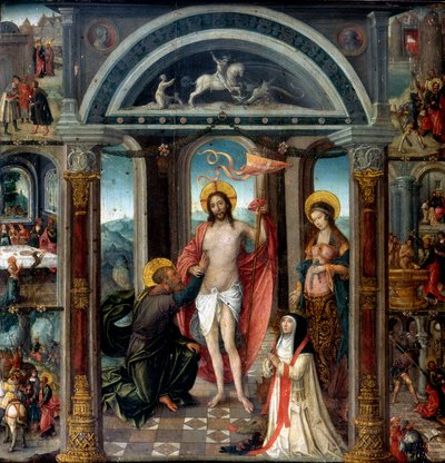 Doubting Thomas Putting His Hand into Christ