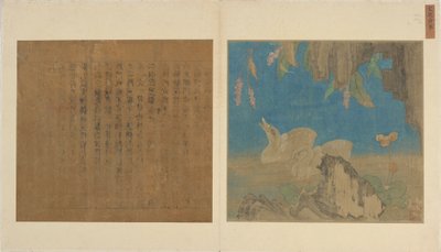 Ducklings, Rocks, and Flowers, Ming Dynasty, 1368-1644 by Unbekannt