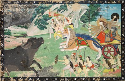 Durga Slaying Mahisha by Unbekannt