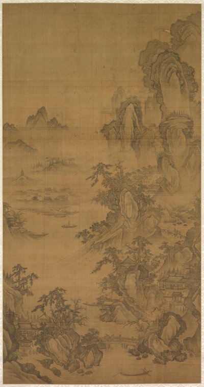 Dwelling by a Mountain Stream, 1500s by Unbekannt