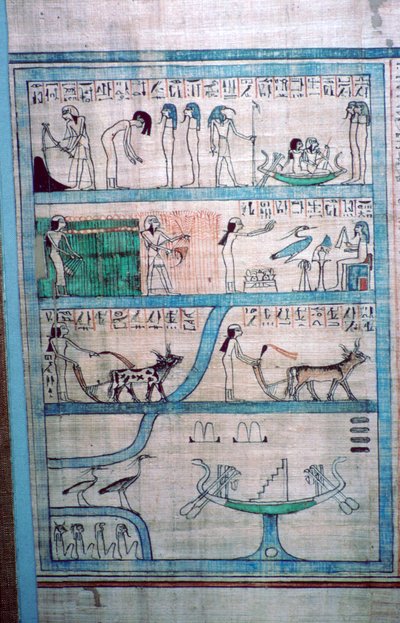 Egyptian Image of Farming in the Elysian Fields by Unbekannt
