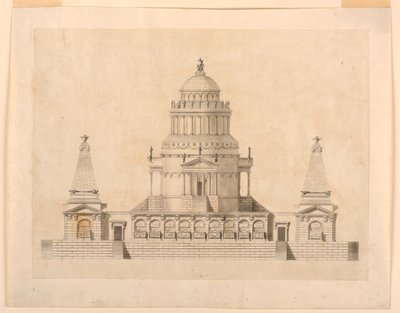 Elevation of a Fantastic Mausoleum by Unbekannt