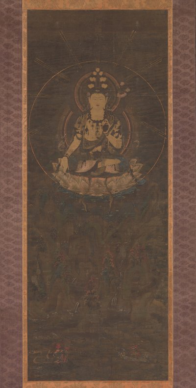 Eleven-Headed Kannon on Mount Fudaraka by Unbekannt