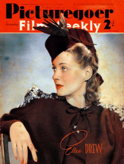 Ellen Drew, American Actress, 1940 by Unbekannt