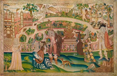 Embroidered Picture, 17th Century by Unbekannt