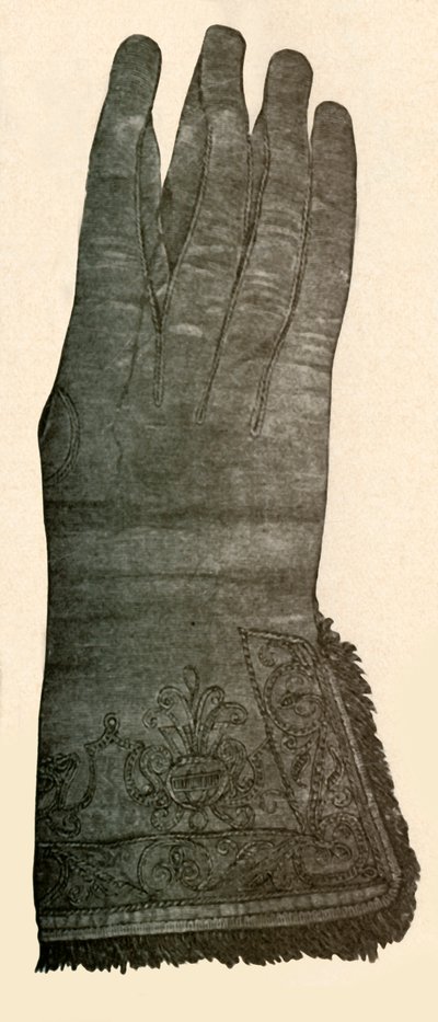 Embroidered Glove by Unbekannt