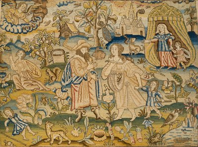 Embroidered picture: Abraham