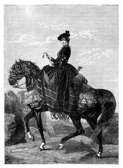 Empress Eugenie de Montijo by Unbekannt