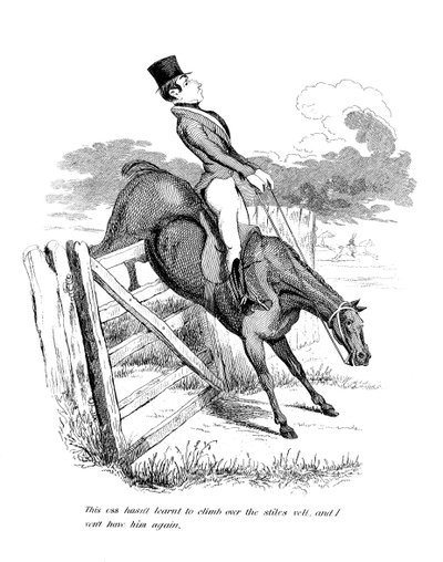 Equestrian cartoon by Unbekannt
