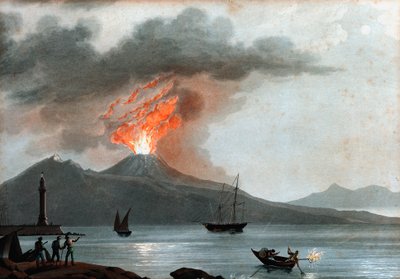 Eruption of Vesuvius, Italy, c1815 by Unbekannt