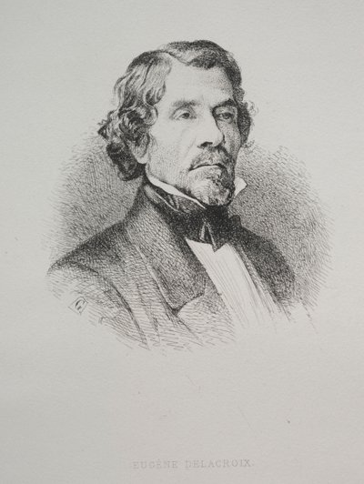 Eugène Delacroix, 1800s by Unbekannt