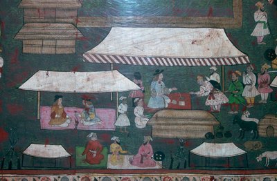 European and Indian merchants in Delhi by Unbekannt