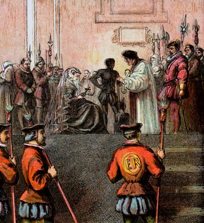 Execution of Mary, Queen of Scots, 1587, c. 1850 by Unbekannt