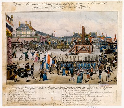 Execution of Robespierre and His Accomplices by Unbekannt
