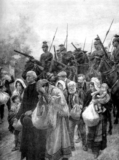 Expelling the Civil Residents of Louvain, Brussels by Unbekannt