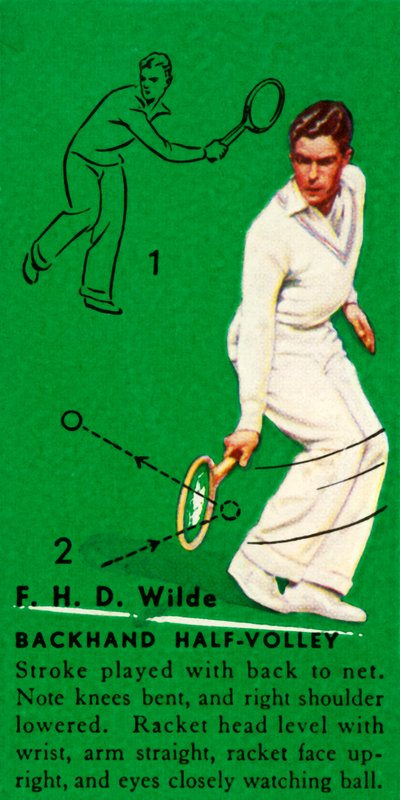 F. H. D. Wilde - Backhand Half-Volley, c. 1935 by Unbekannt