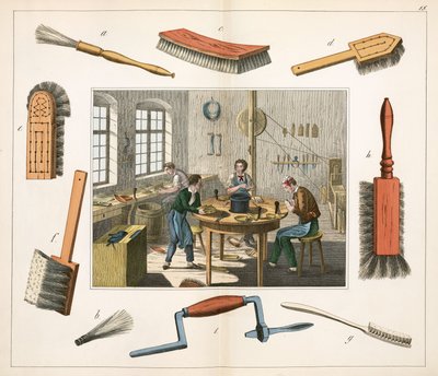 Fabrication: The brush maker by Unbekannt