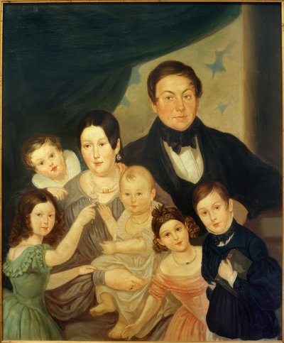 Family Portrait of Johann von Liebieg by Unbekannt