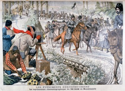 Filming in Manchuria during the Russo-Japanese War by Unbekannt