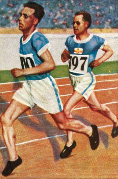 Finnish runners Ville Ritola and Paavo Nurmi by Unbekannt