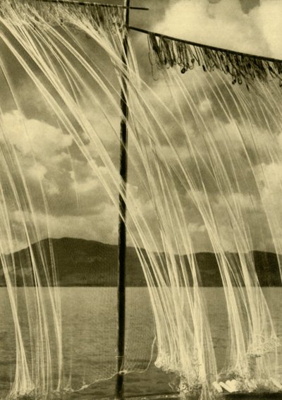 Fishing Nets, Attersee, Upper Austria, c1935 by Unbekannt