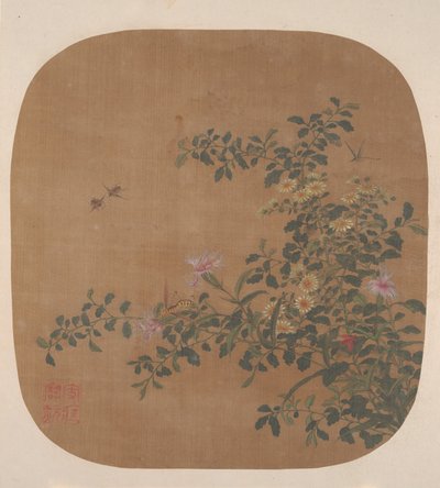 Flowers and Bees, 18th century by Unbekannt