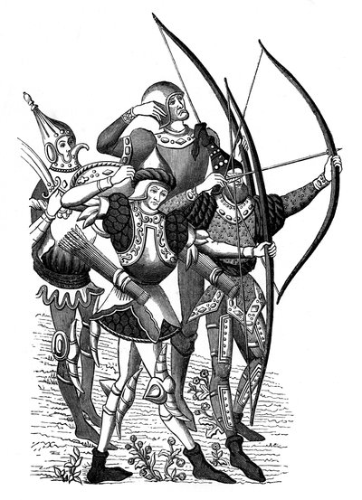 Frankish Archers, 15th Century, 1870 by Unbekannt