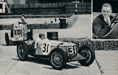 Freddie Dixon Riley at Brooklands, 1937 by Unbekannt