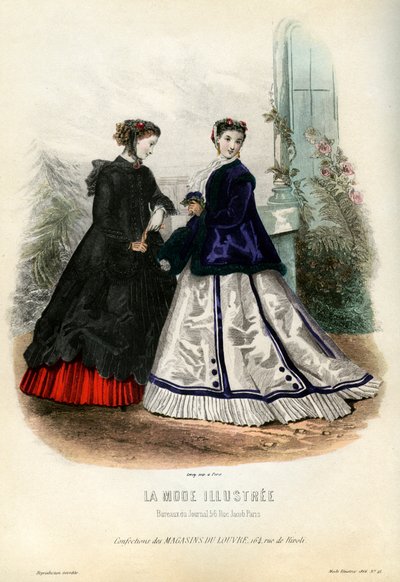 French fashions of the 19th century by Unbekannt