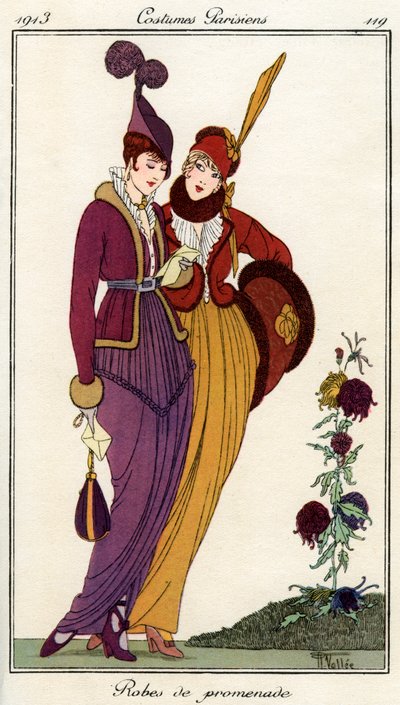 French fashions of the 20th century by Unbekannt