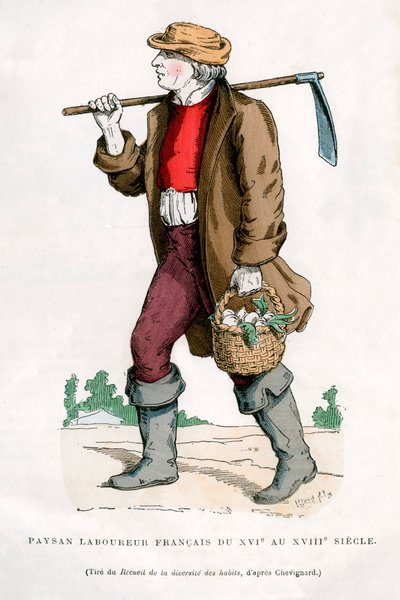 French Peasant Farm Labourer by Unbekannt