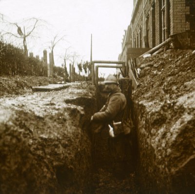 French Soldier in Trenches by Unbekannt