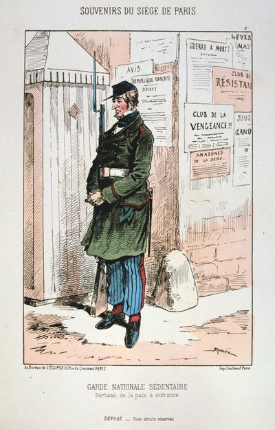National Guard Sedentary, Siege of Paris, 1870-1871 by Unbekannt