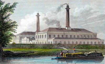 Gasworks on Regents Canal, London by Unbekannt