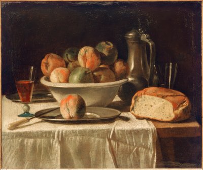 Set Table with Fruit Bowl and Pewter Jug by Unbekannt