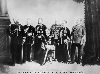 General Calleja and His Staff by Unbekannt