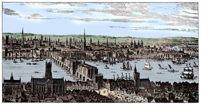 General view of London, 1666 by Unbekannt